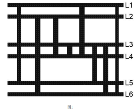 六層軟硬結(jié)合板中可設(shè)計(jì)盲孔、通孔的示意圖